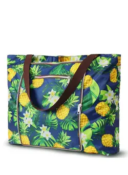 چمدان و ساک مسافرتی کیف مسافرتی Beach Bags for Women, Women canvas Tote Bag, Canvas Bag with Zipper for Beach Travel Pool Shopping 