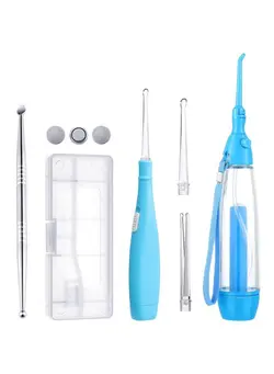 بهداشت دهان و دندان تجهیزات جرم‌گیری دندان Tonsil Stone Remover 1 Manual Pump Type Low Pressure Irrigator Oral Water Pick 1 Tonsil Stone Remover With Led Light 1 Stainless Steel Tonsil Stone Removal Tools To Get Rid Of Bad Breath (Blue) 