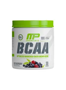 مکمل‌های ورزشی آمینو اسید BCAA Optimized Branched-Chain Amino Acids, Blue Raspberry Flavour, 30 Servings