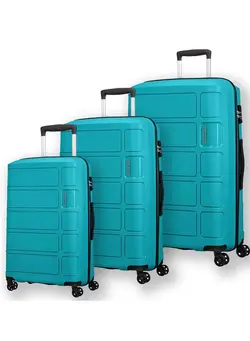 چمدان و ساک مسافرتی ست چمدان 3-Piece Summer Splash Hardside Luggage Set With TSA Lock System in Summer Blue 