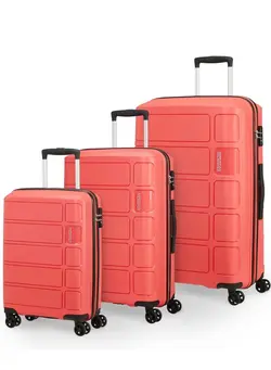 چمدان و ساک مسافرتی ست چمدان 3-Piece Summer Splash Hardside Luggage Set With TSA Lock System in Coral 