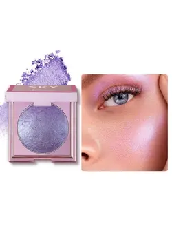 آرایشی صورت هایلایتر Face Highlighter 8 Colors Smooth Shimmer Highlighter Palette Longlasting Shiny Face Illuminator Highlighter Makeup (08 Purple) 