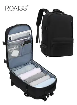 چمدان و ساک مسافرتی چمدان تک Travel Backpack for Men Women Carry On Backpack with USB Charging Port Shoe Compartment 15.6 Inch Laptop Backpack Flight Approved College School Bag Casual Daypack for Weekender Business Hiking 