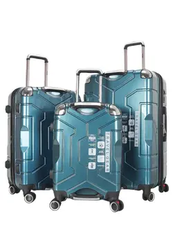 چمدان و ساک مسافرتی ست چمدان Trolley Luggage Set of 3 PCS TPC Hard Side Spinner Wheels with TSA Lock 