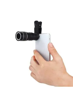 دوربین فیلم‌برداری و عکاسی سایر Phone Camera Monocular Telescope Outdoor Mini Portable Focusing Smartphone Cellphone Monoculer Telescope 12 Times For Bird Watching Hunting Camping Hiking 