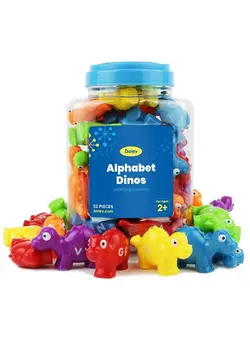 یادگیری و آموزشی سایر Alphabet Dinos Bucket 52 Pc Toddler Alphabet Learning Toys Educational Preschool Dinosaur Abc Puzzle For Toddlers Ages 2+ 