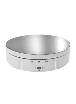 نورپردازی و استودیو سایر 360° Electric Rotating Turntable USB Charging Rotating Display Stand 3 Speed Adjustable for Photography Display Jewelry Watch Collectibles 