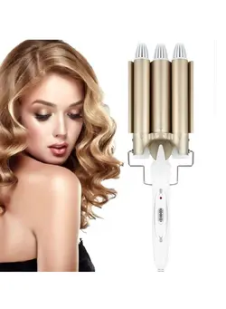 اتو مو فر کننده Professional Hair Tools Curling Iron Ceramic Triple Barrel Hair Styler Hair Waver Styling Tools Hair Curlers Electric Curling 
