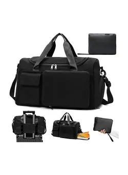 چمدان و ساک مسافرتی کیف مسافرتی Travel Duffel Bag Large Capacity Gym Overnight Weekend Bags for Women Foldable Hospital Bag with Wet and Dry Separation Portable Holdall Cabin Bag for Sports and Travel 