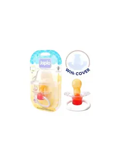 تغذیه و نگهداری کودک پستانک Japlo 128 Cherry Soother with Cover for 3 months above 