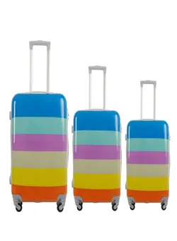 چمدان و ساک مسافرتی ست چمدان PC Luggage Trolley 3pc Set Security Zipper Size: 28/24/20 