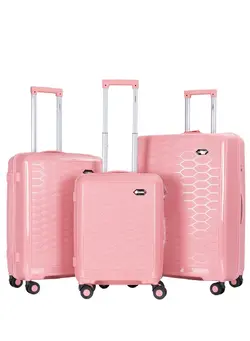 چمدان و ساک مسافرتی ست چمدان Trolley Luggage 3 Pieces Set PP Hard Side Bag 360 Degree Spinner Wheels Trolley Luggage Set with TSA Lock 