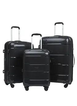 چمدان و ساک مسافرتی ست چمدان Trolley Luggage PP Hard Side 3 PCS Set Luggage Bag with TSA Lock Travel Suitcase 