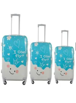 چمدان و ساک مسافرتی ست چمدان PC Luggage Trolley 3pc Set Security Zipper Size: 28/24/20 