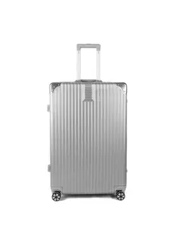 چمدان و ساک مسافرتی چمدان تک Luggage District Aluminum Frame Ultra-Light Medium Checked-in Bag 24inch Silver 