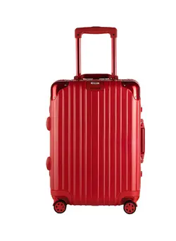 چمدان و ساک مسافرتی چمدان تک Aluminium Frame Ultra-Light Hardside Luggage Trolley Bag Red 