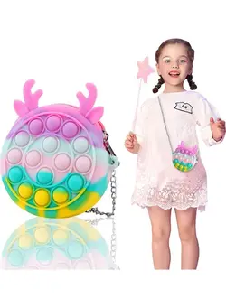 گجت، فیجت و سرگرمی پاپ ایت 2-In-1 Push Pop Bubble Fidget Toy Crossbody Bag 
