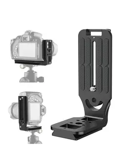 لوازم جانبی فیلم‌برداری و عکاسی اکسسوری حرفه‌ای (Real Single Piece) DSLR Camera L Bracket Quick Release Plate Vertical Horizontal Switching Tripod Quick Release Plate Compatible with Canon Nikon Sony DJI Ronin Zhiyun Stabilizer Tripod Monopod 