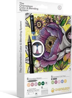یادگیری و آموزشی سایر Color & Blending System 6 Marker Pen + 6 Color Tops Set 6 