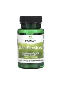 ویتامین‌های خوراکی مکمل‌های سلامت قلب Beta-Sitosterol, 320 mg, 30 Veggie Caps
