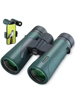 دوربین فیلم‌برداری و عکاسی تلسکوپ و میکروسکوپ 12X50 Professional HD Binoculars for Adults with Phone Adapter, High Power Binoculars with BaK4 prisms, Super Bright Lightweight & Waterproof Binoculars Perfect for Bird Watching, Hunting, Stargazing 