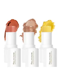 آرایشی صورت هایلایتر Makeup Stick, Cosmetics Multi Stick Trio, Blush Stick, Highlighter, Contour Stick And Moisturizer For Older Women And Mature Skin For Cheeks, Lips, Eyes And Contour, Stick For Older Women (02) 