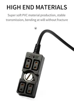 لوازم جانبی فیلم‌برداری و عکاسی اکسسوری حرفه‌ای D-tap 1x4 Power Splitter Hub with Reverse Insertion Prevention Adapter for VMount Battery 