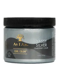 مراقبت پوست سر صاف‌کننده مو Curl Color Sassy Silver Temporary Hair Color 