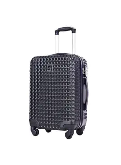 چمدان و ساک مسافرتی چمدان تک 24 inch Trolley Fabric Trolley Hard Side with Spinner Wheels, Hard Shell Luggage Carry on Suitcase Set with TSA Lock 