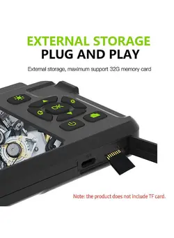 دوربین فیلم‌برداری و عکاسی تلسکوپ و میکروسکوپ Industrial Endoscope with 4.5-inch IPS Color Display 1080P Photos Videos Snake Camera with 6 LED Lights Borescope IP67 Waterproof 2 Million Pixels Inspection Camera with TF Card Slot for Maintenance 