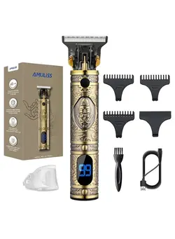 زنانه لیزر و IPL Professional Mens Hair Clippers Zero Gapped Cordless Hair Trimmer Professional Haircut & Grooming Kit for Men Rechargeable LED Display 