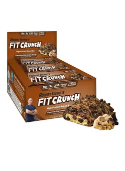 مکمل‌های ورزشی تنقلات و نوشیدنی‌های ورزشی Fit Crunch Protein Bar 46gm Chocolate Chip Cookie Dough 1x9