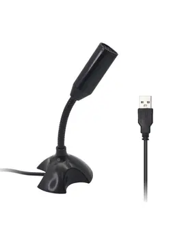 میکروفون سایر SYOSI Desktop Computer Microphone, for Conferences Video Chatting, USB Mic Omnidirectional Gooseneck Design Plug-N-Play Desktop PC Laptop Mic with 100cm Cable