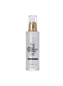 آرایشی صورت هایلایتر 5 Color Shimmer Body Oil Body Highlighter For Face And Body Waterproof Moisturizing Face Body Luminizer For Women And Girls( 01 Pearl White)