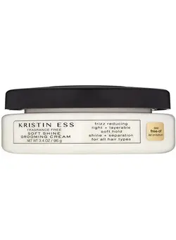 لوازم و مواد فرم‌دهی مو کرم و ژل Hair Fragrance Free Soft Shine Grooming Cream For Shine + Definition Frizz Reducing Hair Styling Cream For Men And Women Soft Hold Vegan 3.4 Oz Pack Of 1