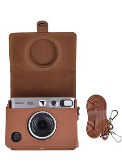 لوازم جانبی فیلم‌برداری و عکاسی سایر Case for Fuji Mini EVO ,Camera Case Compatible for Fuji Mini EVO Camera with Adjustable Shoulder Strap in Brown Lychee Texture Horizontal Style