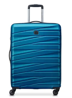 چمدان و ساک مسافرتی چمدان تک Delsey Tiphanie 70cm Hardcase 4 Double Wheel Expandable Check-In Luggage Trolley Case Steel Blue - 00389281922ME