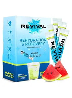 مکمل‌های تقویتی و تنظیمی نوشیدنی‌های مغذی Revival Rapid Rehydration Electrolytes Powder Watermelon 30 Sachet