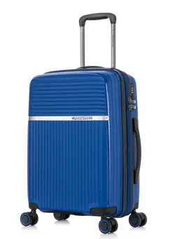 چمدان و ساک مسافرتی چمدان تک Light Weight PP Fashion Trolley Luggage Expandable Hard Case Carry on Suitcase with Safe Zipper and 4 Quite 360° Double Spinner Wheels CP002 Sapphire Blue