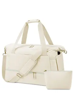 چمدان و ساک مسافرتی ساک مسافرتی Travel Bag with Shoe Compartment USB Charging Port Gym Bag with Wet Compartment Overnight Duffel Bag Hospital Bag for Women Travel Sports Shopping