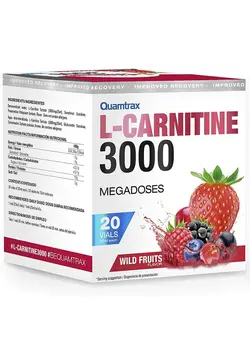 مکمل‌های ورزشی ارموژنیک L-Carnitine 3000 Wild Fruits Flavor 20 Vials