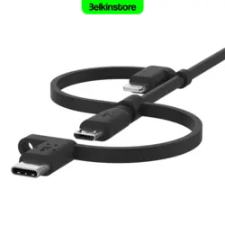کابل یک به سه 1متری بلکین- BoostCharge Universal - فروشگاه بلکین