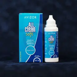 محلول لنز آل کلین اویزور 100 میل (All Clean Avizor) - تهران لنز