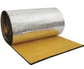 فوم الاستومری 32 میل 1×6 مترپشت چسبدار ساده با روکش الومینیوم 230 میکرون