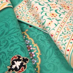 جانماز مخمل سه تیکه طرح محراب
