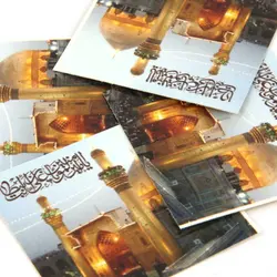 برچسب با شعار یا امیرالمومنین علی بن ابی طالب ایوان طلا ابعاد 3.5*3.5 پک 50 عددی