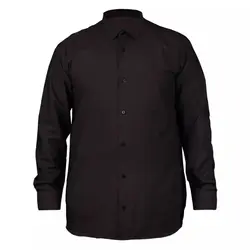 پیراهن مشکی پارچه تترون خارجی درجه 1 دوخت DANDY آستین بلند (700656)