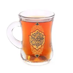 ست 6 عددی استکان کمر باریک دسته دار طرح یا زینب الکبری