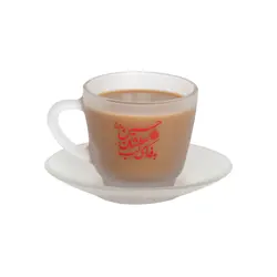 فنجان یخی به همراه نعلبکی طرح به فدای لب عطشان حسین علیه السلام(700530)