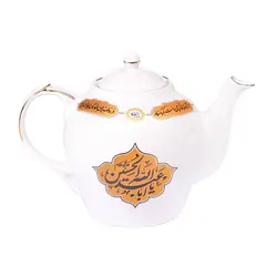 قوری چینی مجلسی دو لیتری با شعار یا ابا عبدالله الحسین